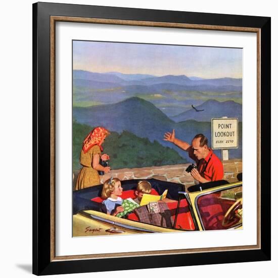 "Lookout Point", July 18, 1953-Richard Sargent-Framed Giclee Print