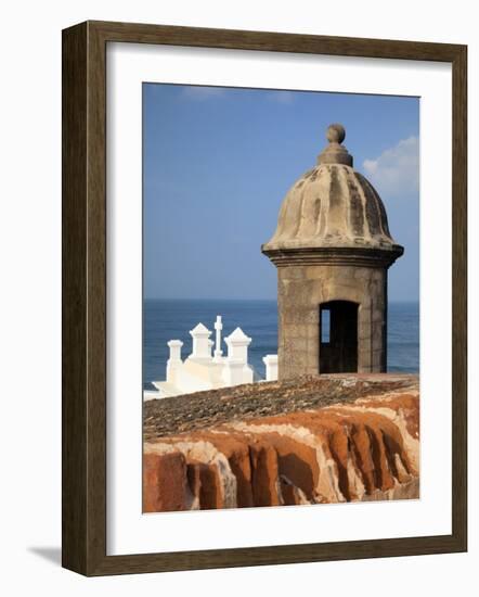 Lookout Tower at Fort San Cristobal, Old San Juan, Puerto Rico, Caribbean-Dennis Flaherty-Framed Photographic Print