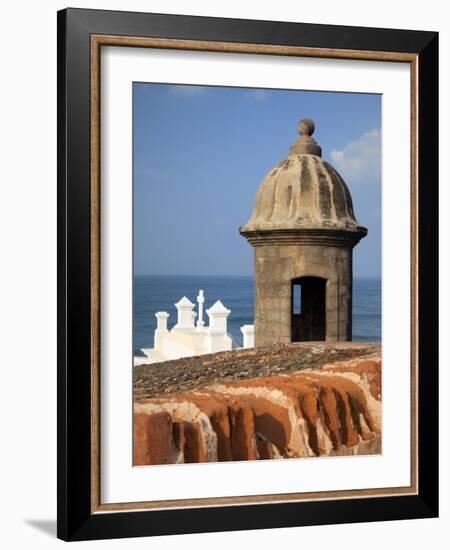 Lookout Tower at Fort San Cristobal, Old San Juan, Puerto Rico, Caribbean-Dennis Flaherty-Framed Photographic Print