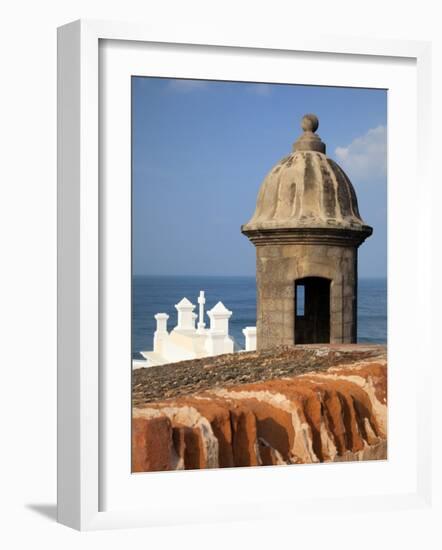 Lookout Tower at Fort San Cristobal, Old San Juan, Puerto Rico, Caribbean-Dennis Flaherty-Framed Photographic Print