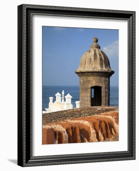 Lookout Tower at Fort San Cristobal, Old San Juan, Puerto Rico, Caribbean-Dennis Flaherty-Framed Photographic Print