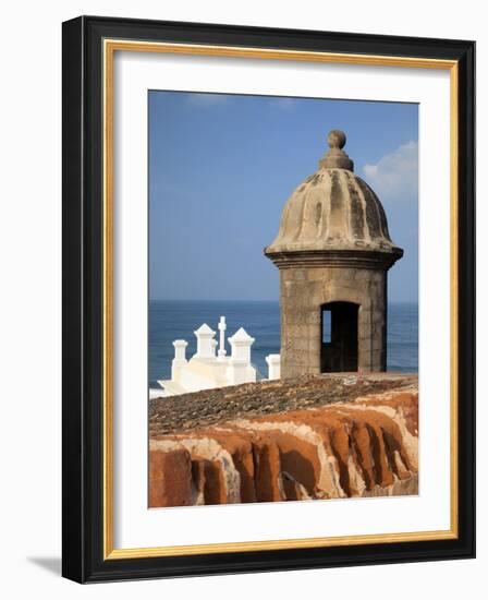 Lookout Tower at Fort San Cristobal, Old San Juan, Puerto Rico, Caribbean-Dennis Flaherty-Framed Photographic Print