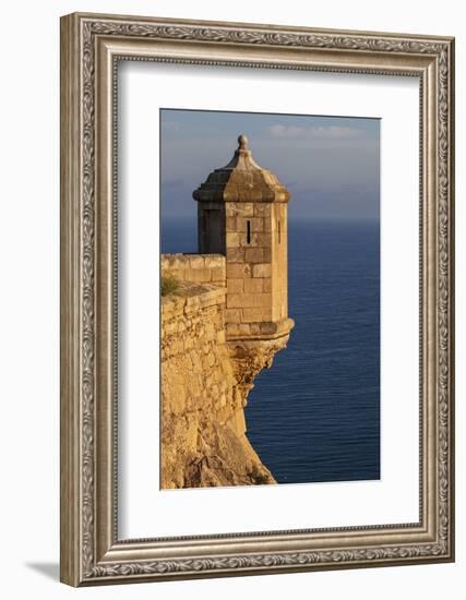 Lookout Tower of Santa Barbara Castel Overlooking the Bay of Alicante, Costa Brava, Alicante-Cahir Davitt-Framed Photographic Print