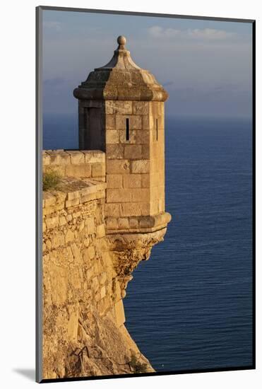 Lookout Tower of Santa Barbara Castel Overlooking the Bay of Alicante, Costa Brava, Alicante-Cahir Davitt-Mounted Photographic Print