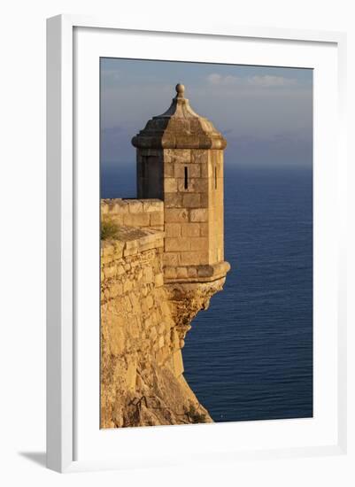 Lookout Tower of Santa Barbara Castel Overlooking the Bay of Alicante, Costa Brava, Alicante-Cahir Davitt-Framed Photographic Print