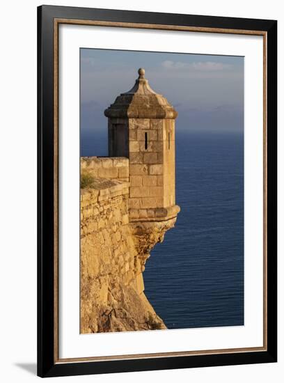 Lookout Tower of Santa Barbara Castel Overlooking the Bay of Alicante, Costa Brava, Alicante-Cahir Davitt-Framed Photographic Print
