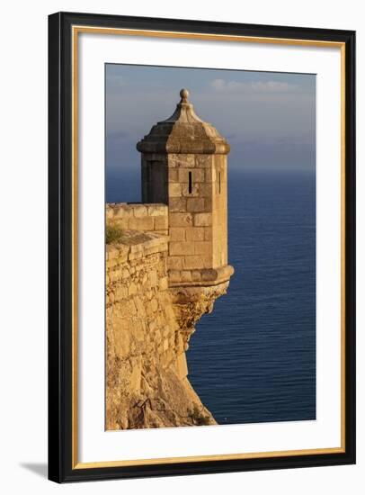 Lookout Tower of Santa Barbara Castel Overlooking the Bay of Alicante, Costa Brava, Alicante-Cahir Davitt-Framed Photographic Print