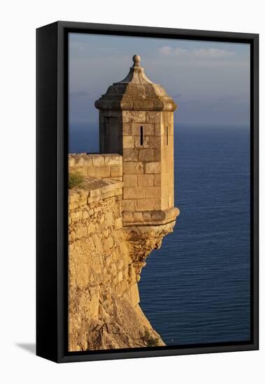 Lookout Tower of Santa Barbara Castel Overlooking the Bay of Alicante, Costa Brava, Alicante-Cahir Davitt-Framed Premier Image Canvas