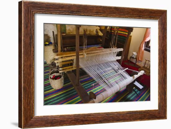 Loom in traditional house, Koprivshtitsa, Romania-Keren Su-Framed Photographic Print