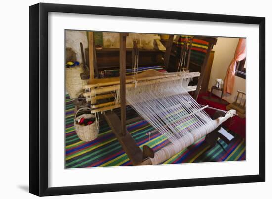 Loom in traditional house, Koprivshtitsa, Romania-Keren Su-Framed Photographic Print