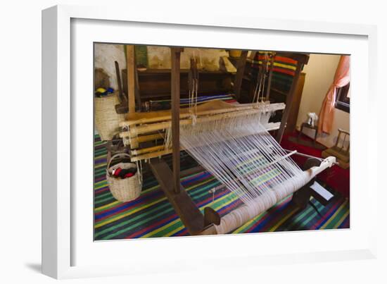 Loom in traditional house, Koprivshtitsa, Romania-Keren Su-Framed Photographic Print