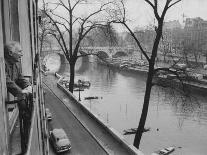 French Painter Marc Chagall Looking Out at the River Seine-Loomis Dean-Premium Photographic Print
