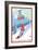 Loon Mountain Park - Snowboarder and Tram-Lantern Press-Framed Art Print