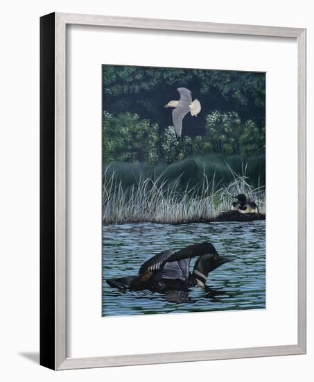 Loon Threat-Rusty Frentner-Framed Giclee Print