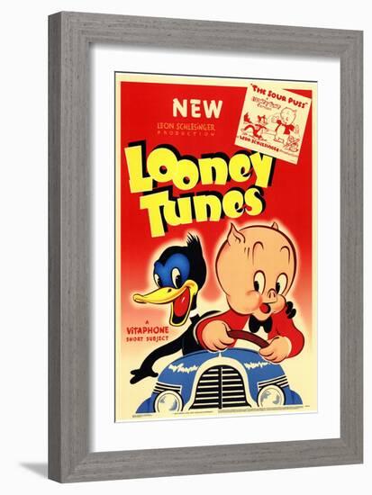 Looney Tunes, 1940-null-Framed Premium Giclee Print