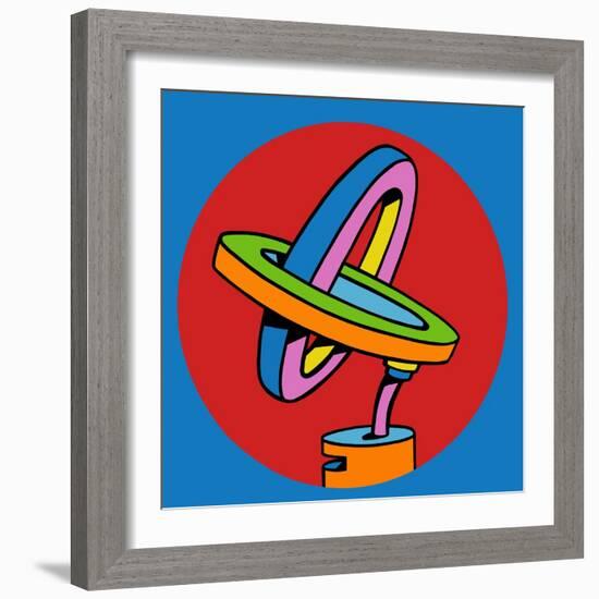 Loop Duo Circle-Howie Green-Framed Giclee Print