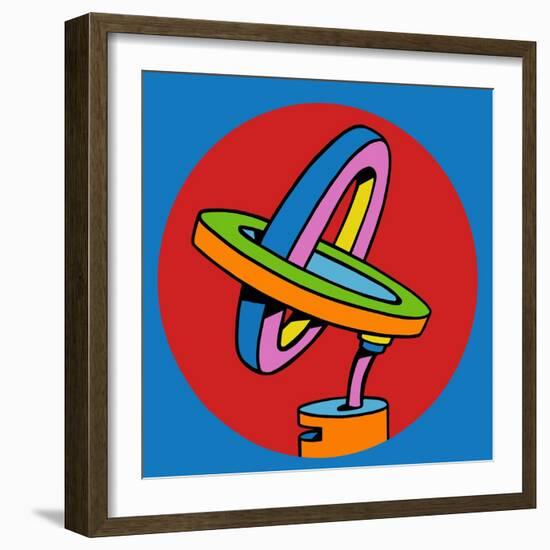 Loop Duo Circle-Howie Green-Framed Giclee Print