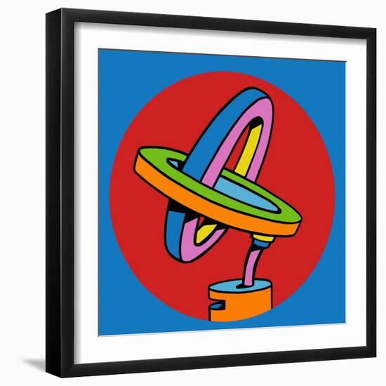 Loop Duo Circle-Howie Green-Framed Giclee Print