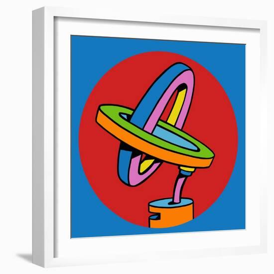 Loop Duo Circle-Howie Green-Framed Giclee Print