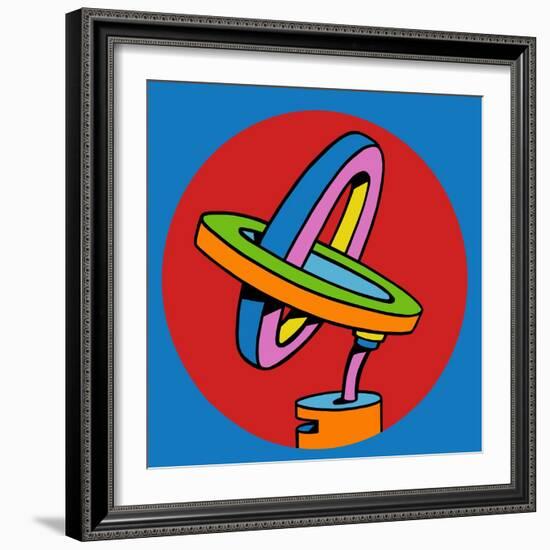 Loop Duo Circle-Howie Green-Framed Giclee Print