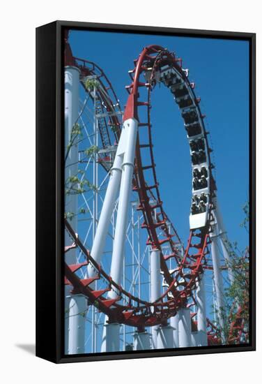 Loop Section of a Rollercoaster Ride-Kaj Svensson-Framed Premier Image Canvas