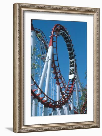 Loop Section of a Rollercoaster Ride-Kaj Svensson-Framed Photographic Print