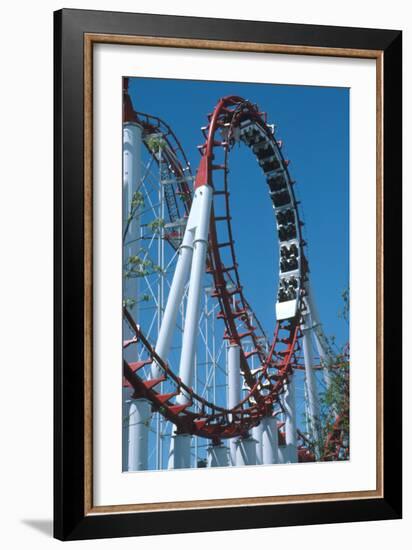 Loop Section of a Rollercoaster Ride-Kaj Svensson-Framed Photographic Print