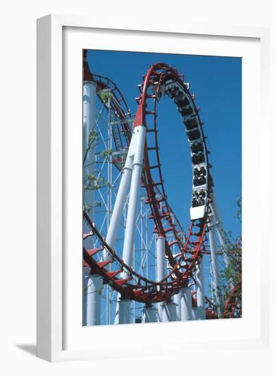 Loop Section of a Rollercoaster Ride-Kaj Svensson-Framed Photographic Print