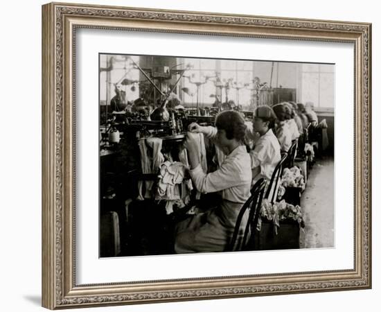 Looping Stockings-Lewis Wickes Hine-Framed Photo