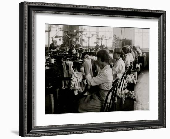 Looping Stockings-Lewis Wickes Hine-Framed Photo