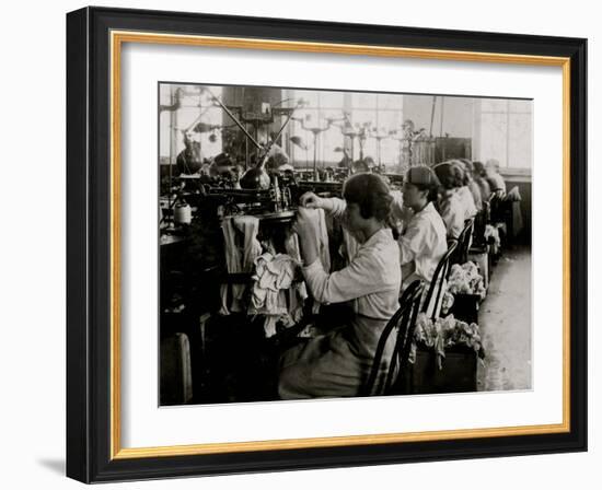 Looping Stockings-Lewis Wickes Hine-Framed Photo