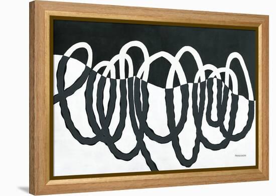 Loops III Dark-Kathy Ferguson-Framed Stretched Canvas