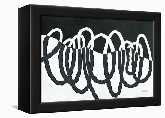 Loops III Dark-Kathy Ferguson-Framed Stretched Canvas
