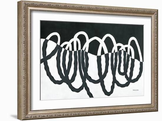 Loops III Dark-Kathy Ferguson-Framed Art Print