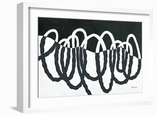 Loops III Dark-Kathy Ferguson-Framed Art Print