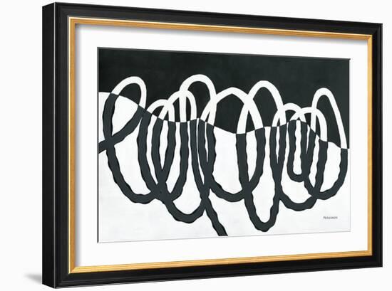 Loops III Dark-Kathy Ferguson-Framed Art Print