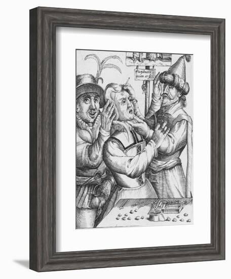 'Loopt Loopt Met Groot Verblyden,, Hier Salmen twyf van Lije Snyden', 17th century-HW Weydman-Framed Giclee Print