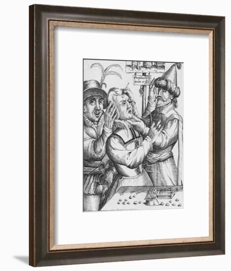 'Loopt Loopt Met Groot Verblyden,, Hier Salmen twyf van Lije Snyden', 17th century-HW Weydman-Framed Giclee Print