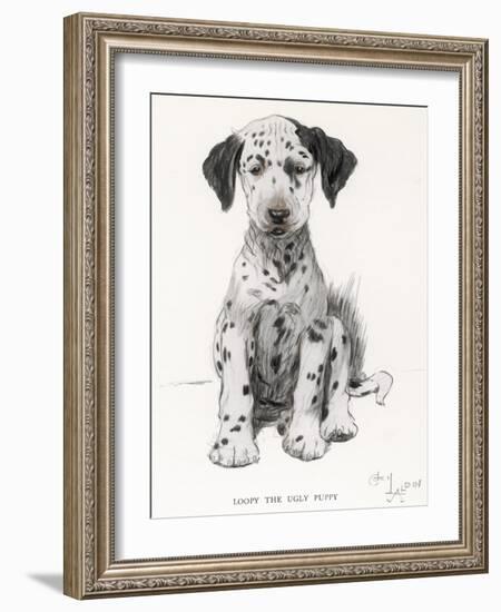 Loopy the Ugly Puppy-Cecil Aldin-Framed Photographic Print