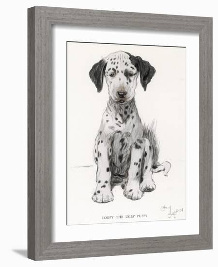 Loopy the Ugly Puppy-Cecil Aldin-Framed Photographic Print