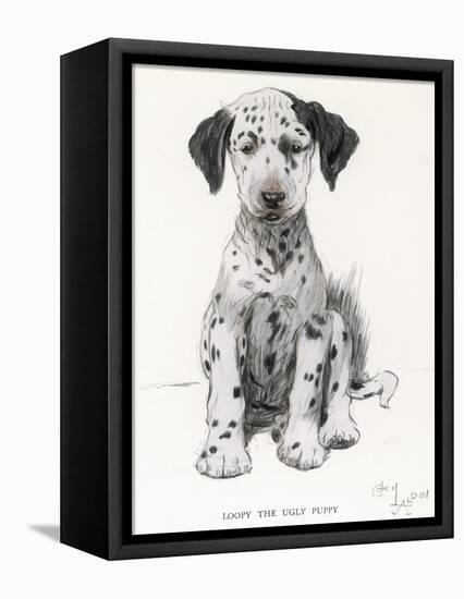 Loopy the Ugly Puppy-Cecil Aldin-Framed Premier Image Canvas