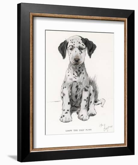 Loopy the Ugly Puppy-Cecil Aldin-Framed Photographic Print