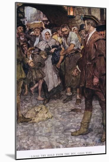 Loose Thy Hold from the Boy, Good Wife', 1923-Arthur C. Michael-Mounted Giclee Print