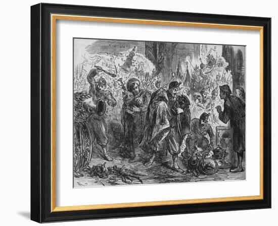 'Looting the Emperor's Palace', c1880-Joseph Swain-Framed Giclee Print