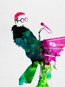 Elton Watercolor by Lora Feldman