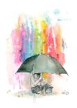 Umbrella Boy-Lora Zombie-Art Print