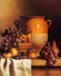 Wine Bottle, Grapes and Walnuts-Loran Speck-Art Print