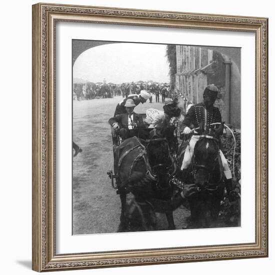 Lord and Lady Curzon at Christ Church, Simla, India, 1903-Underwood & Underwood-Framed Giclee Print