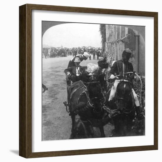 Lord and Lady Curzon at Christ Church, Simla, India, 1903-Underwood & Underwood-Framed Giclee Print