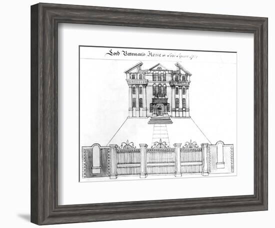 Lord Bateman's House in Soho Square, 1764-Haynes King-Framed Giclee Print